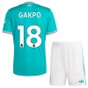 Fotbalový Komplet Liverpool Gakpo 18 Dětské Alternativní 2025-26 Krátký Rukáv (+ trenýrky)
